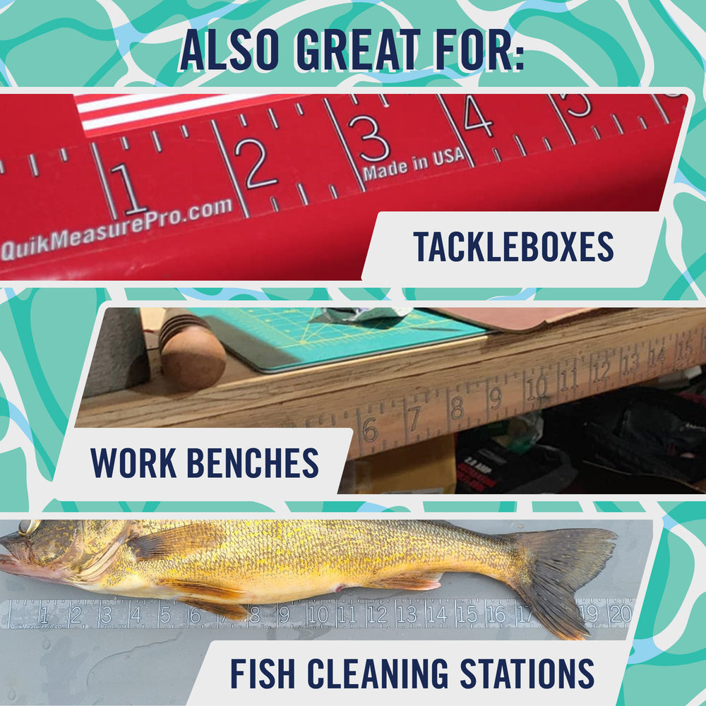 Measuring Sticker Decal Boat Ruler Sticker - 100cm Measuring Tape Decal – Quik Measure Pro Fish ...